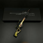 AWP Dragon Lore 1:5 zinc alloy replica on its black gift box