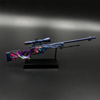 AWP Hyper Beast miniature on its black display stand