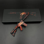M4A4 Howl 1:5 zinc alloy replica in its open printed gift box