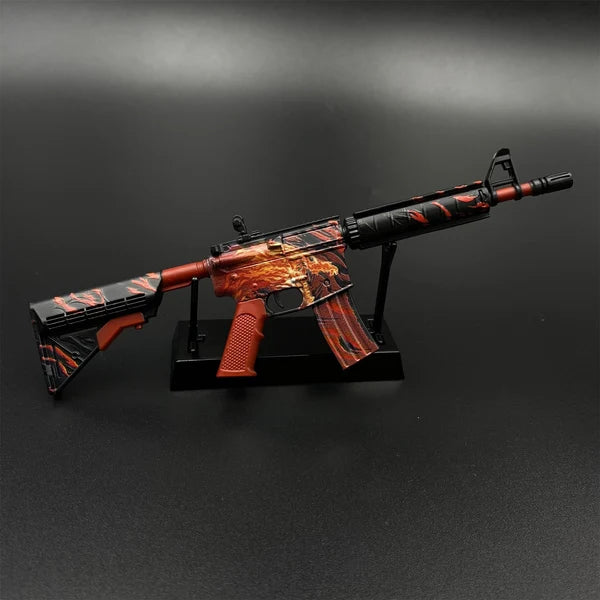 M4A4 Howl miniature on its black display stand