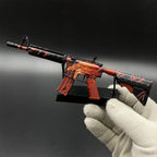 M4A4 Howl replica on its display stand, held in a gloved hand