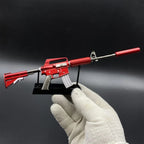 M4A1-S Hot Rod replica on its black display stand